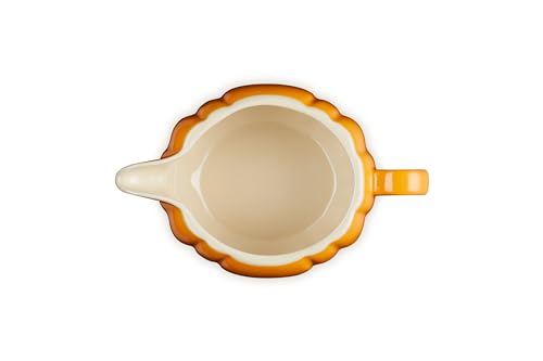 Stoneware Pumpkin Gravy Boat with Lid (Persimmon)