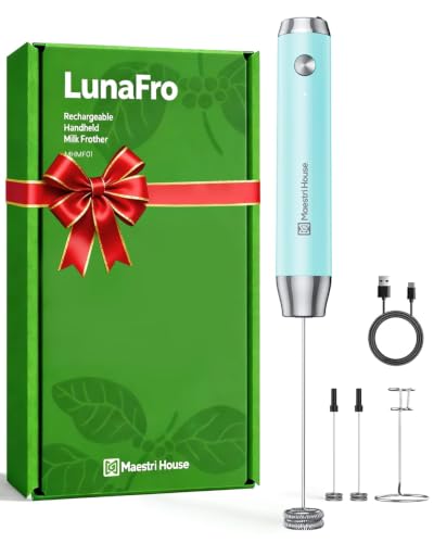 Rechargeable Milk Frother with Stand