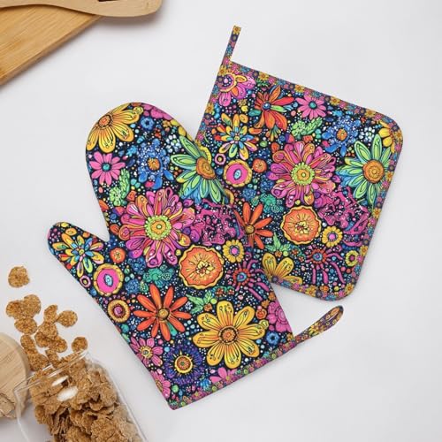 Oven Mitts and Pot Holders Set (A0969)