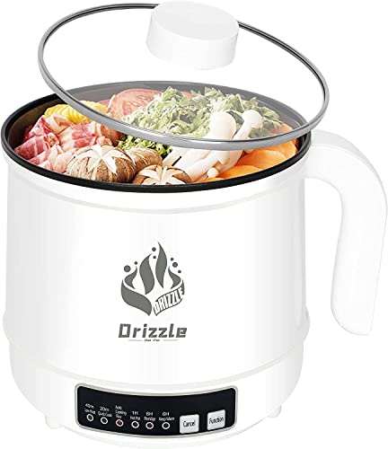 Electric Hot Pot Cooker Steamer 1.8L