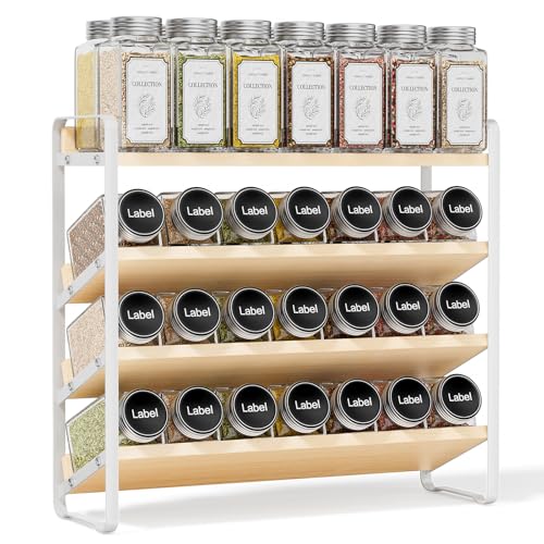 Wooden Spice Rack Organizer for Cabinet