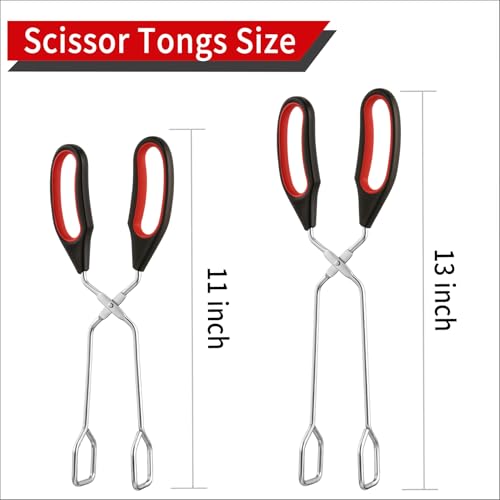 Stainless Steel Scissor Tongs 9.25