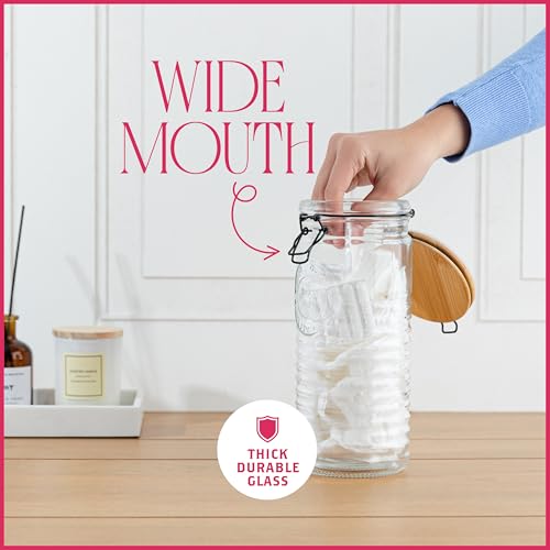 Glass Storage Jars with Airtight Lids