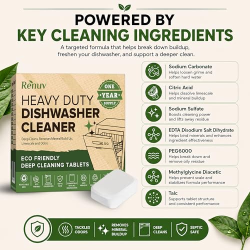 Heavy Duty Dishwasher Cleaner & Deodorizer