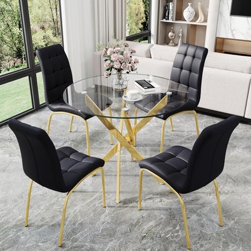 Glass Dining Table Set 666