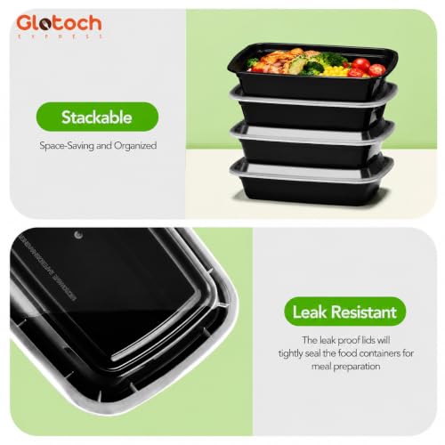 Meal Prep Containers Reusable Leakproof Durable To Go Take Out Plastic Food Storage