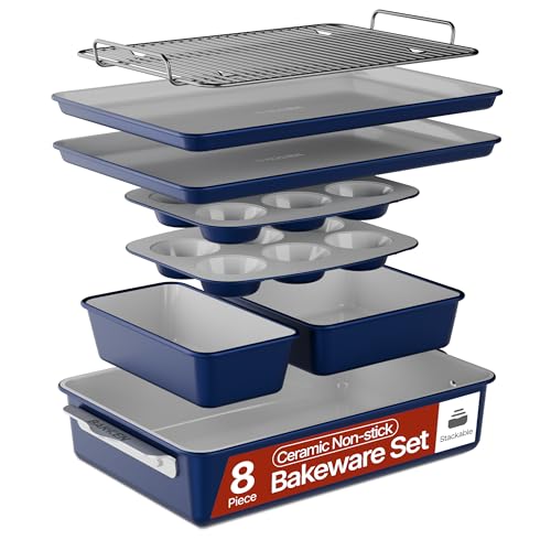 Bakken 8 Piece Stackable Bakeware Set