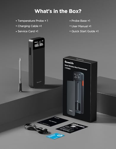 Bluetooth Wireless Meat Thermometer with 1 Probes and 4 Probes