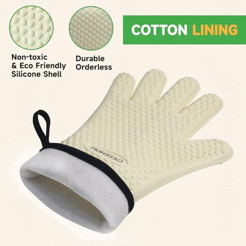 BBQ Gloves Grilling Gloves Heat Resistant Oven Gloves
