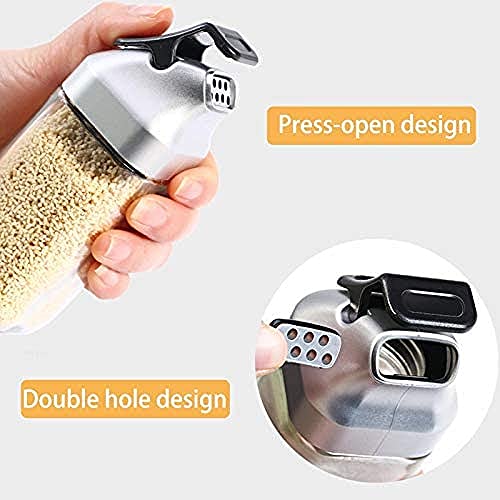 Oil and Vinegar Salt and Pepper Dispenser Set for Home and Kitchen (01)