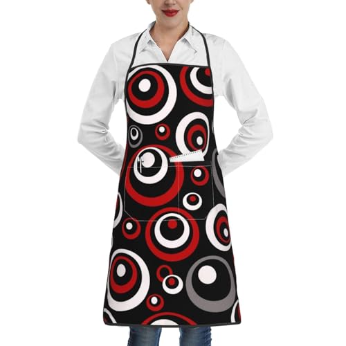 Women Men Bib Aprons Chef Cooking Aprons with Pockets for Kitchen Cooking BBQ Baking Grilling
