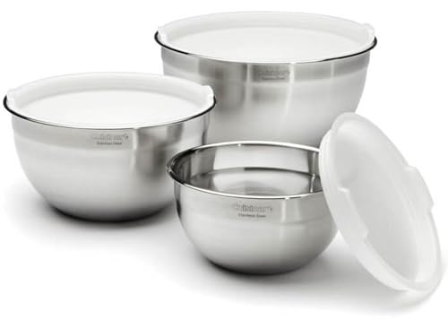 Mixing Bowl Set (Stainless Steel / 3-Piece Nesting Bowl Set)