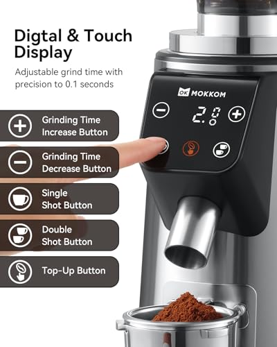 64mm Flat Burr Coffee Grinder (Stainless Steel Flat Burrs)