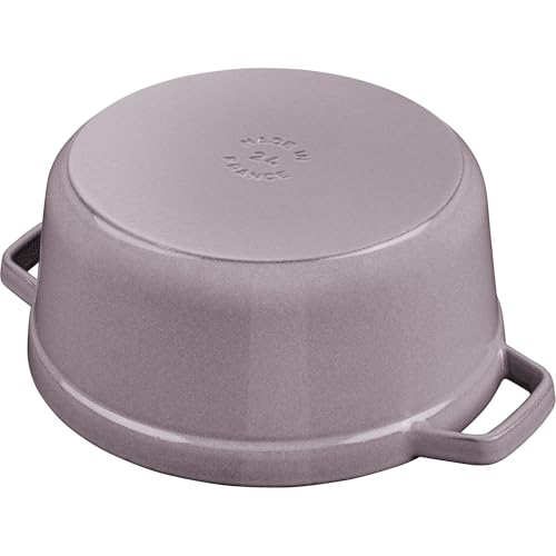 Cast Iron Round Dutch Oven (4-qt Round / Lilac)