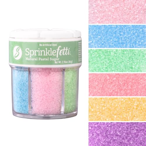 Sprinkles 6 Cell Edible Sprinkle Mix Jimmies Perfect for Cake Decorations Baking Ice Cream Cookies Cupcake Topper