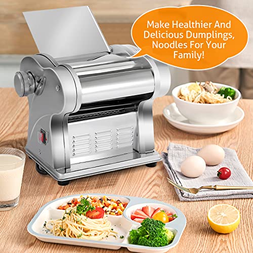 Electric Pasta Maker Machine Automatic Dough Pasta Roller 135W (2 Blades)
