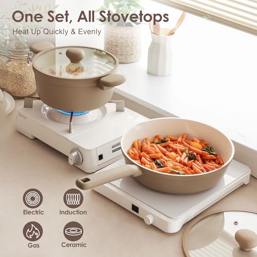 Nonstick Pots and Pans Set 17pcs