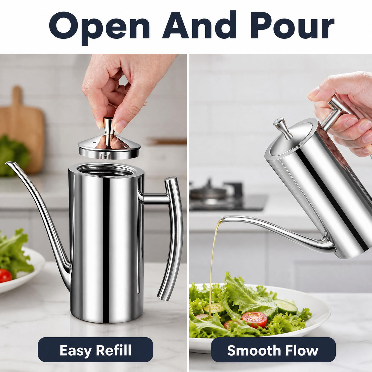 500ml SUS304 Olive Oil Dispenser (16.9 Ounces)