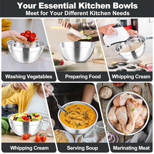 Mixing Bowls with Lids Set of 5 (Black)