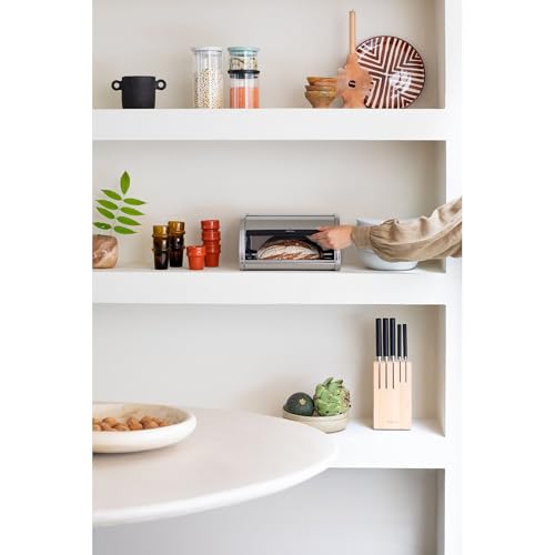 Roll Top Bread Box (Matt Steel / Medium)