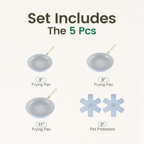 Ceramic Frying Pan (Light Blue)
