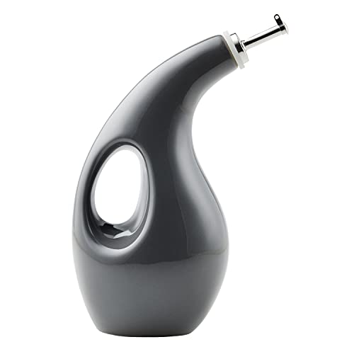 48467 Ceramic EVOO Oil and Vinegar Dispensing Bottle with Spout
