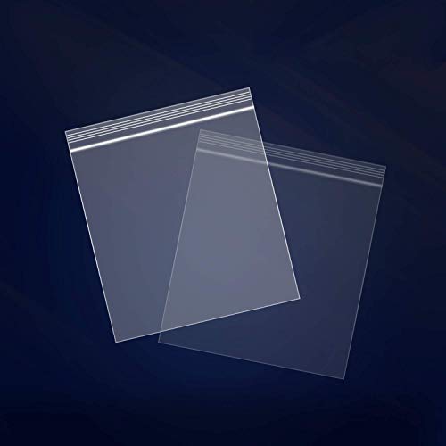 1000 Count 2 Mil Clear Plastic Reclosable Zip Poly Bags with Resealable Lock Seal Zipper for Photo