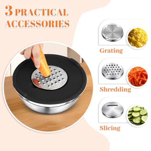 21PCS Mixing Bowls with Lids Set (Mixing bowls 16Pcs Black-set)