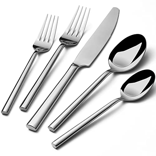 Forged Silverware Set Stainless Steel Flatware Set Cutlery Set