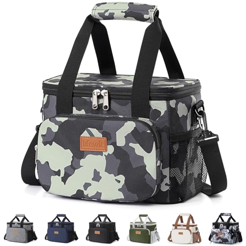 Large Lunch Bag Insulated Lunch Box Soft Cooler Cooling Tote for Adult Men Women