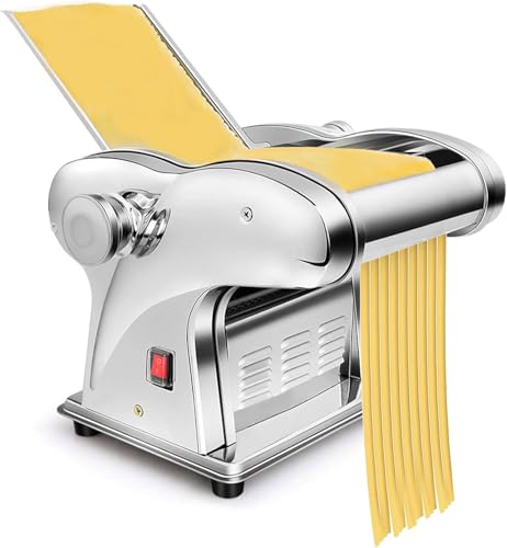 Electric Pasta Maker Automatic Noodle Machine Stainless Steel Roller Cutter Multifunction Dough Roller for Dumplings and Wontons (1 Knife / 1)