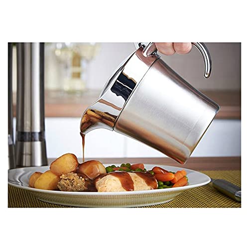 Gravy Boats Double Insulated Wall Stainless Steel Gravy Sauce Dressing Boat 450ml Sauce Jug