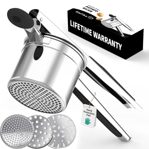 15oz Stainless Steel Potato Masher Ricer