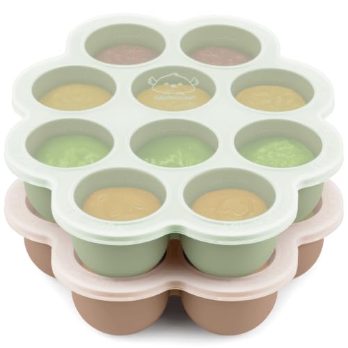 Silicone Baby Food Freezer Tray with Clip