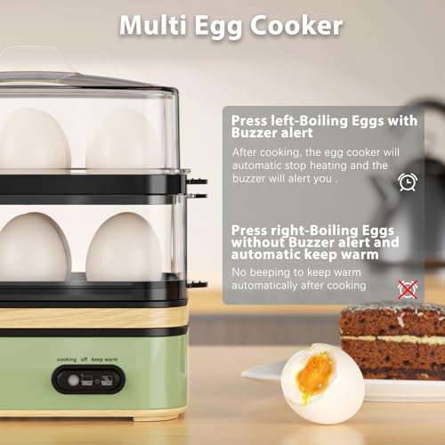 Rapid Egg Cooker Electric 12 Eggs Capacity