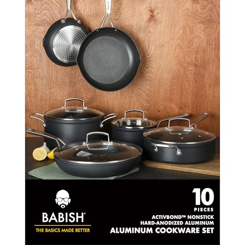Hard Anodized Titanium Forever Non Stick Technology Durable Pots and Pans Cookware