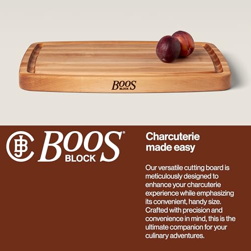 CB Series Rectangular Wooden Maple Cutting Board 20”x14” (20"L x 14"W)
