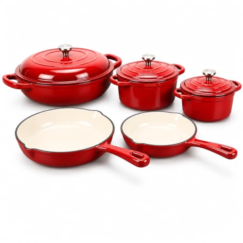 Enameled Cast Iron Cookware Set