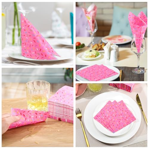 100 Pcs Sprinkles Napkins Birthday Party