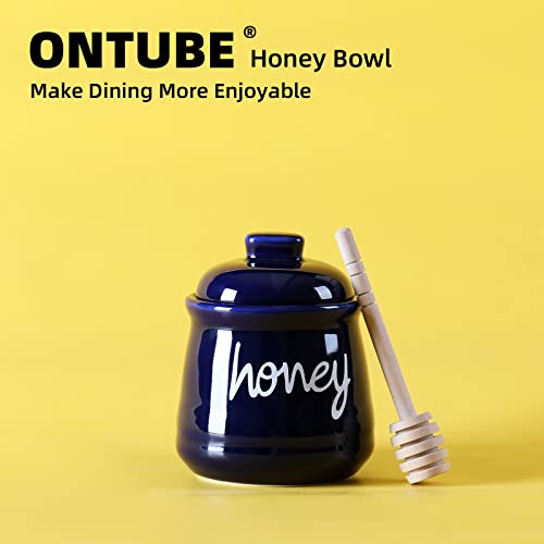Honey Jar with Dipper and Lid
