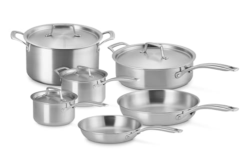 Essential Stainless Steel 10 Piece Cookware Set (10 Piece)