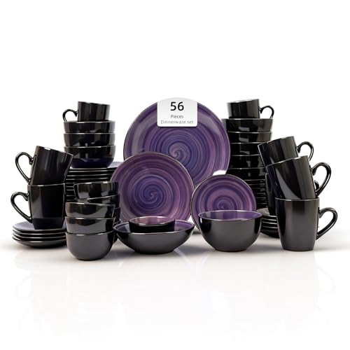 Stoneware Sonoma 56pc Plate and Bowl Set