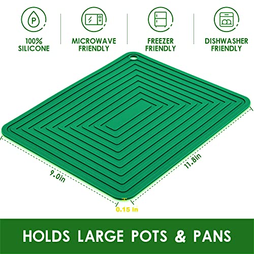 Silicone Trivets for Dishes (J: Green)