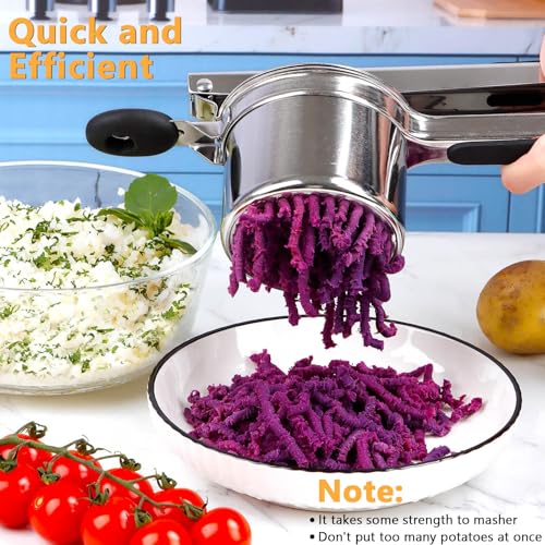 Potato Ricer Heavy Duty Stainless Steel Potato Masher