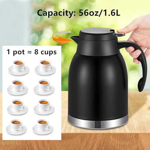 Stainless Steel Thermal Coffee Carafe Dispenser