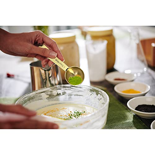 16 Pcs Stainless Steel Measuring Cups & Spoons Set (C - Gold / 16pcs)