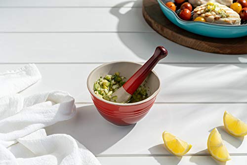 Stoneware Mortar and Pestle Set (White)