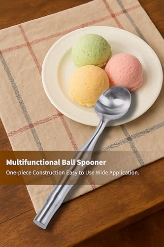 2Pcs Stainless Steel Ice Cream Scoop