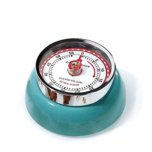 Magnetic Retro 60 Minute Kitchen Timer (Teal / 2.75 inch)