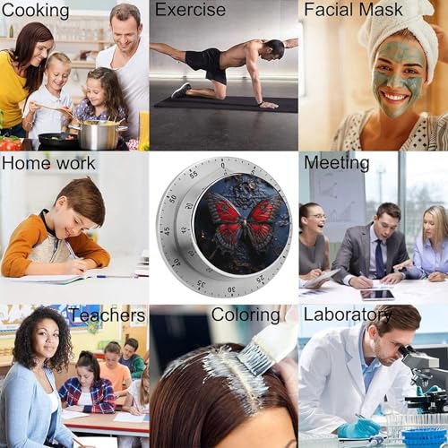 Red Butterfly Kitchen Timer (One Size / Red Butterfly)